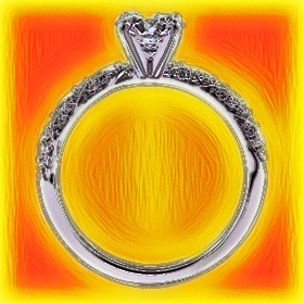 ring on background